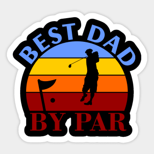 Best Dad Golf By Par Sticker
